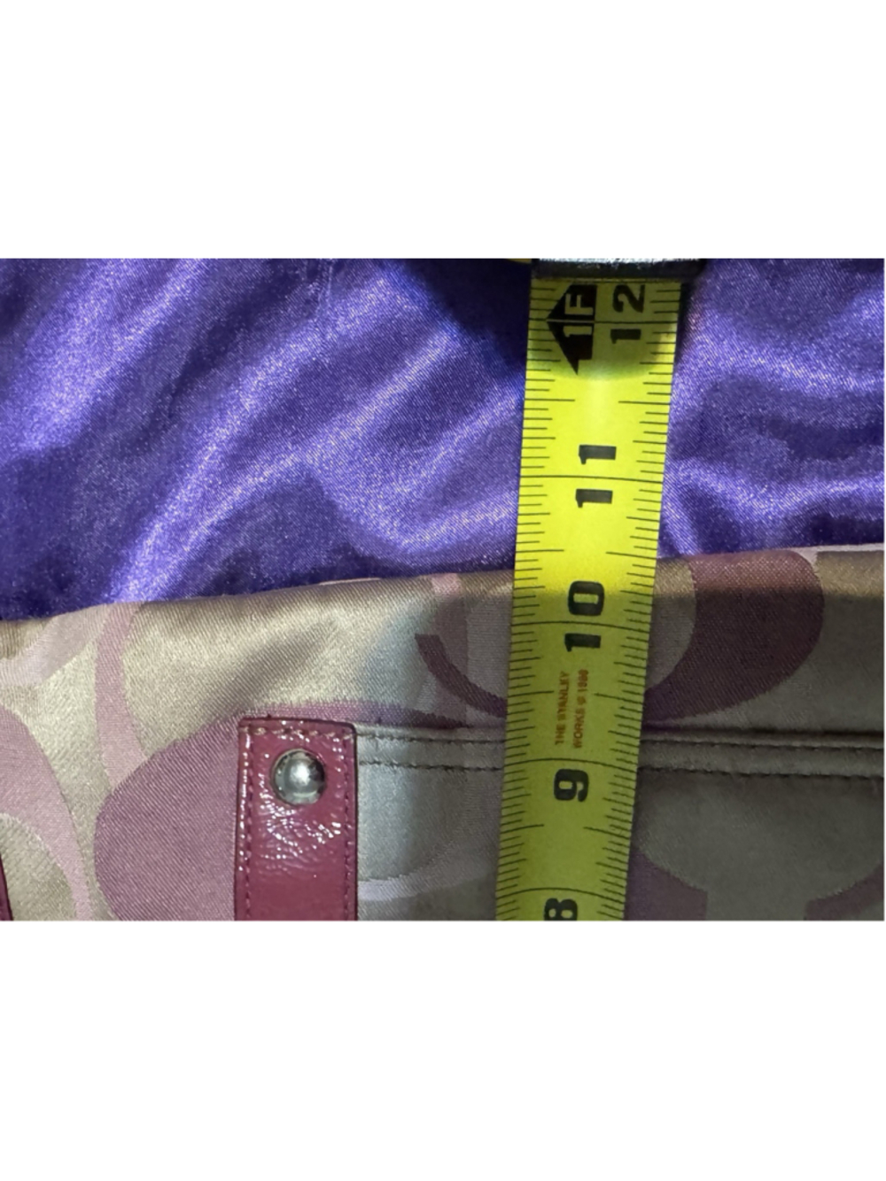 Coach Penelope Optic Signature Hippie Crossbody Bag F1159-F17479 Purse Hipster - Picture 8 of 9